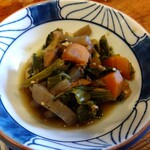 やき鳥三太郎 - お通し(2023年5月2日撮影)