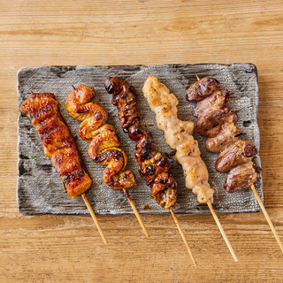 In addition to the standard eel skewers, we also have a wide variety of unusual skewers!