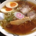 食堂 はせ川 - ラーメン  ６００円 味玉１００円