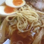 食堂 はせ川 - ラーメン  ６００円 味玉１００円