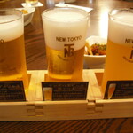 ニユートーキヨービヤホール - 生ビール3種飲み比べセット