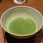 ごだん 宮ざわ - 大将のお点前のお抹茶