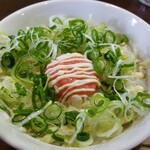 らあめん サンド - 明太子とネギのぶっかけ丼