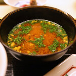 道人 - 伊勢海老の頭の赤出汁