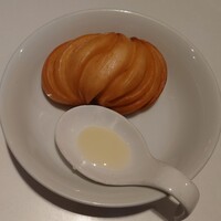 神田 雲林 - 揚げ花巻，練乳添え