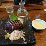 明神丸 - 藁焼き塩タタ 酔鯨