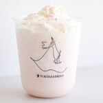 Silky peach frappe