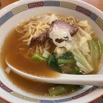 杯一食堂 - ランチ定食の醤油ラーメン