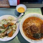 赤門 - 選べるセット(坦々麺+中華飯(ハーフ)) 850円