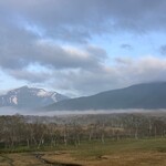 東電小屋 - 早朝の朝靄