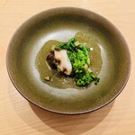 Sushi Ichijirou - さっそく春！菜の花と蛸の桜煮。明石の蛸は柔らかい♡