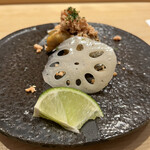 鮨 一二郎 - 明石の太刀魚の塩焼き。