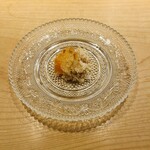 鮨 一二郎 - 毛蟹の梅酢和え。北海道DNAですもの、蟹はやっぱり濃厚な毛蟹Love( ˶ˆ꒳ˆ˵ )♡