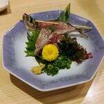 まぐろダイニング 美蔵 - 鯵のタタキ