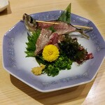 Maguro Dining Bikura - 鯵のタタキ