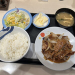 Matsuya - 厚切り生姜焼定食
