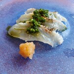 妙見石原荘 食菜石蔵 - 鯛のたたき