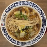 タンメン食堂 波の花 - 平打ち縮れ中細麺