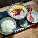 丸鶏本舗 つた屋 - 鶏白湯（パイタン）らーめん定食 1,100円