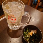 Warayaki Goya Izakaya Tawaraya - ハイブォ&お通し♪