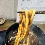 手打ちうどん むさし - 丸い麺