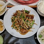 中国料理 京蘭 - レバニラ定食