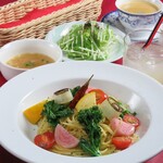 Dining Bar ONE - 旬野菜のペペロンチーノ