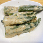 立ち飲み マルイチ - オクラの胡麻和え。