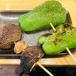 立ち飲み マルイチ - しいたけ、ピーマン。