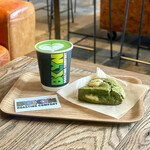 ブルックリン ロースティング カンパニー - 抹茶ラテ HOT、抹茶スコーン