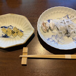 Kawatana Gurando Hoteru Dainingu Kaede Terasu - 季節のふく前菜と煮凝り