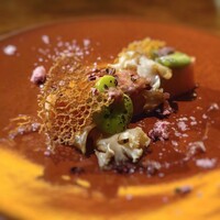 tsumugi - 桜鱒のミキュイ　桜のドレッシング　桜の花　