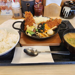 かつや - タレカツうま煮の合盛定食～☆