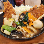 かつや - タレカツうま煮の合盛定食～☆