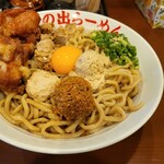 日の出らーめん - 唐揚げ1枚ガッツ麺DX