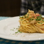 オステリア オオガミ - 本日のパスタ　トマトと鶏肉のパスタ