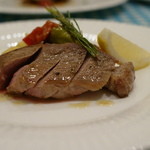 オステリア オオガミ - 茨城産豚と季節の野菜のソテー