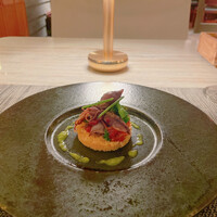 BALCONE SHIBUYA - ホタルイカと菜の花のマリネタプナードソース