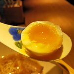 楢製麺 - レモン色の煮玉子