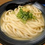 自家製さぬきうどんと肉 甚三 - 冷かけ（特大３玉）、ちくわ天、味玉天　870円