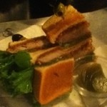 ラフェイス - 豚ロースカツサンド。うまか〜。