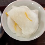 蕎麦おさめ - 「蕪の柚香漬け」