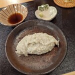 蕎麦おさめ - 「粗挽きそばがき」（埼玉三好在来）