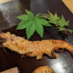 蕎麦おさめ - 「車海老味噌漬け焼き」