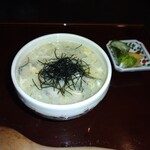 与し田 - ホタテ雑炊、回柱いっぱいウマウマでした