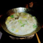 与し田 - 豆乳黒豚しゃぶしゃぶ､出汁が美味しかったです