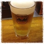Okonomiyaki Mitchan Sohonten - まずはビール☆メガジョッキ！