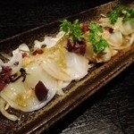 くいもの屋わん - 北海タコとアボカドソースの梅パッチョ