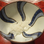 草喰 なかひがし - 炊き上がる直前のご飯