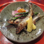 草喰 なかひがし - 鮎の塩焼き